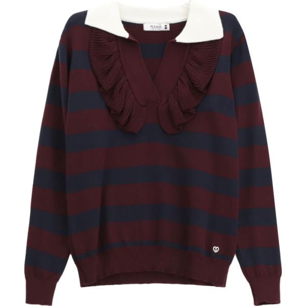 pullovers Please nero a righe