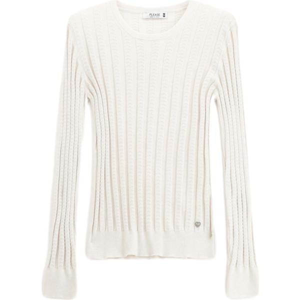 pullovers Please bianco a righe