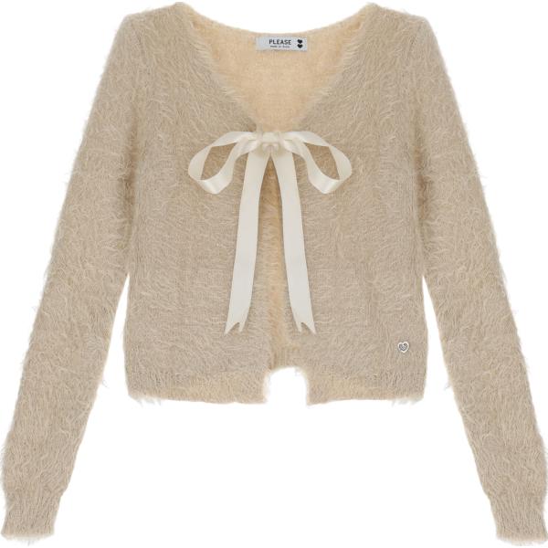 cardigans Please bianco tinta unita