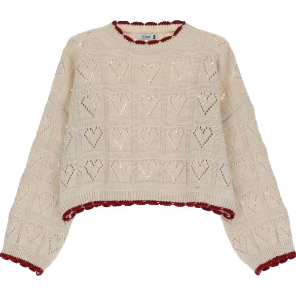 maglieria Please bianco