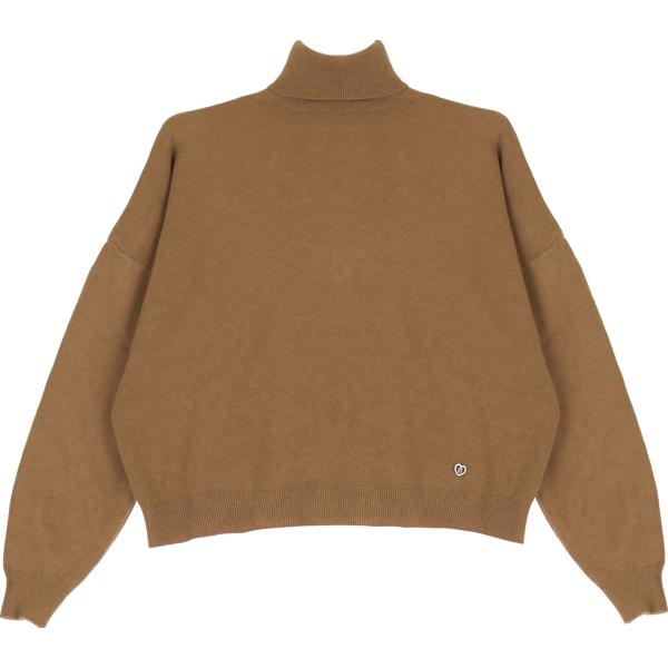 maglieria Please marrone tinta unita