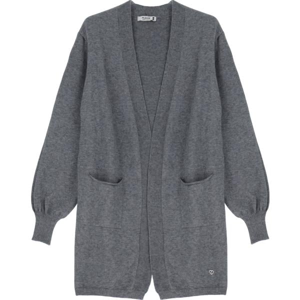 cardigans Please grigio tinta unita