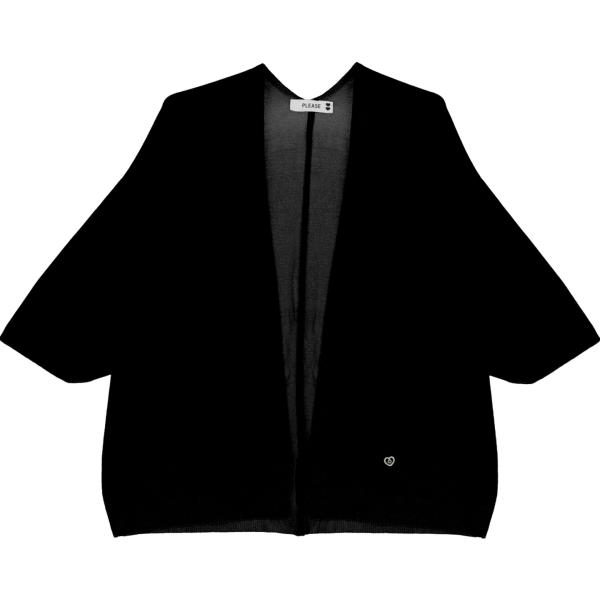 cardigans Please nero tinta unita