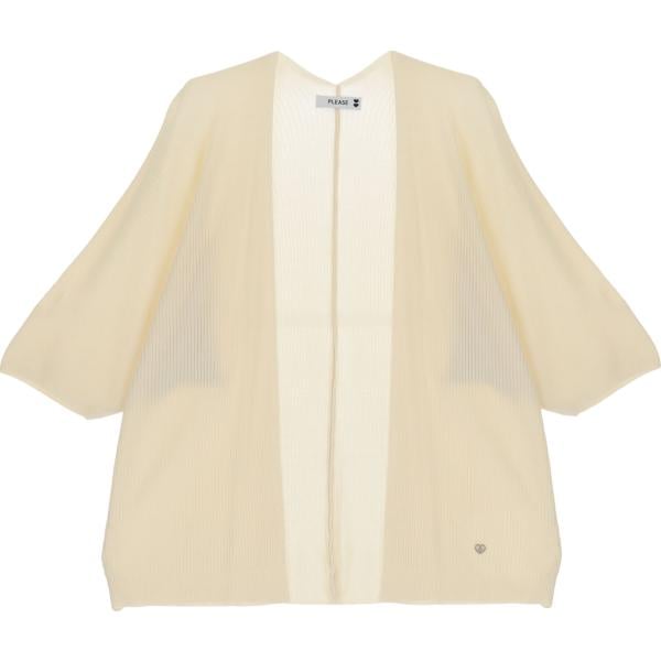 cardigans Please bianco tinta unita