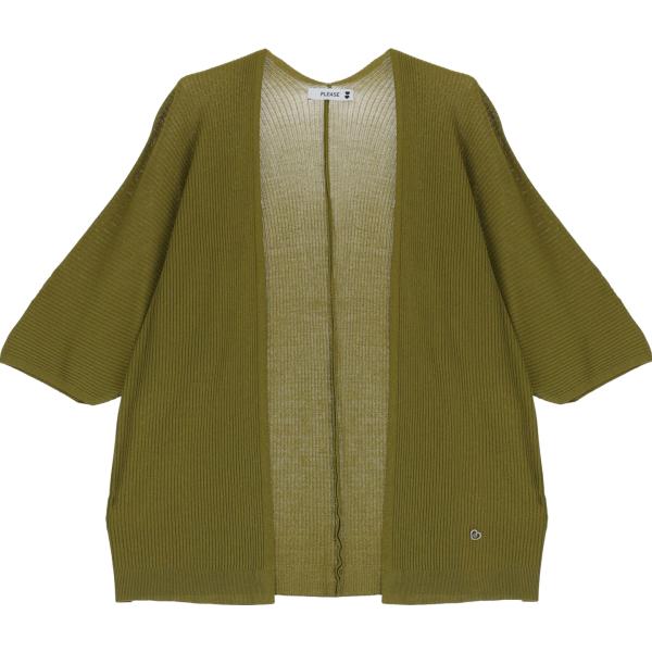 cardigans Please verde tinta unita