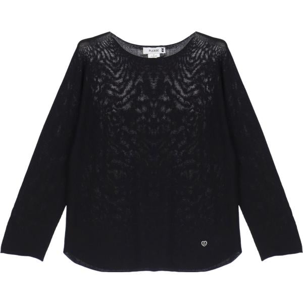pullovers Please nero tinta unita
