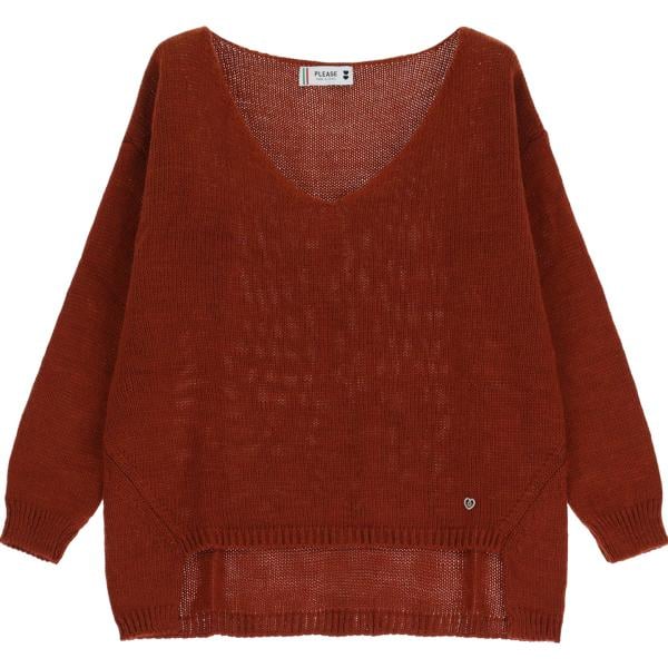 maglieria Please rosso