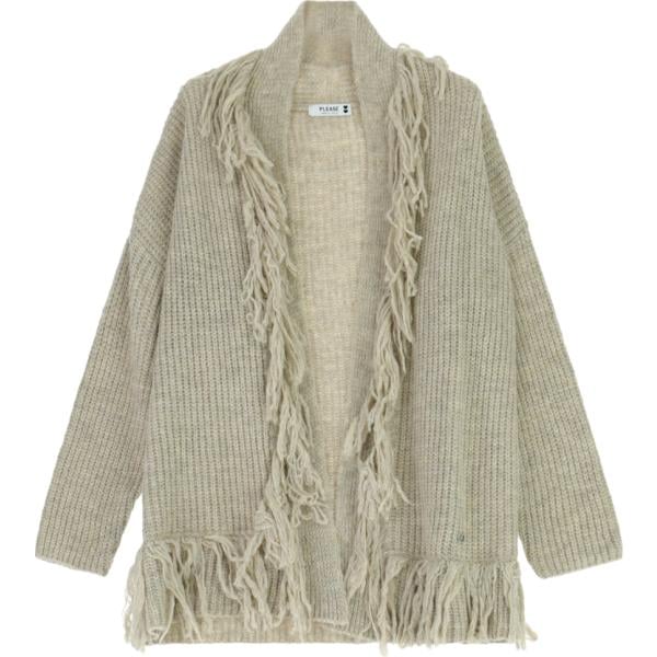 cardigans Please marrone tinta unita