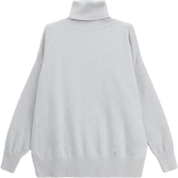 Pullover da donna in grigio scuro collo a dolcevita Please