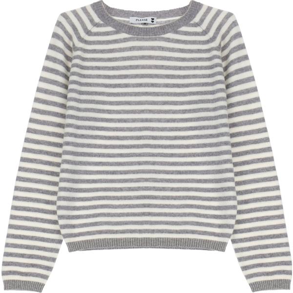 pullovers Please bianco a righe
