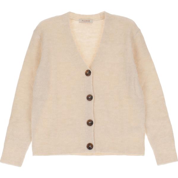 cardigans Please marrone tinta unita
