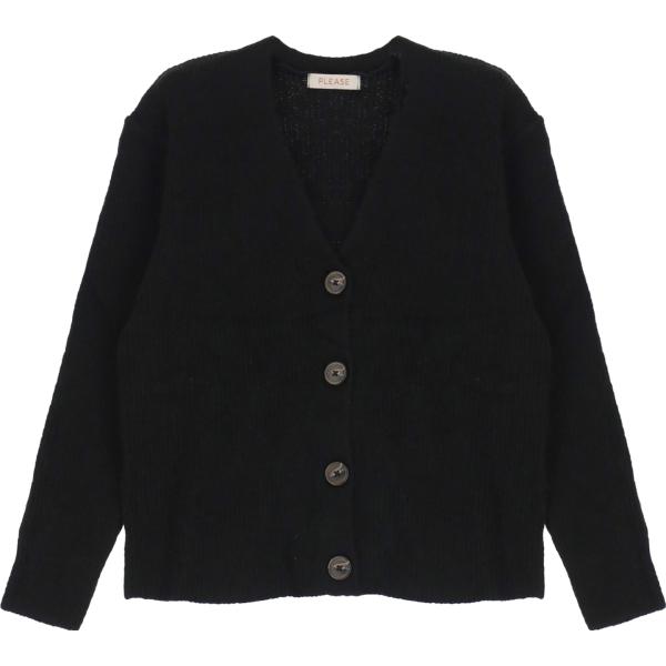 cardigans Please nero tinta unita