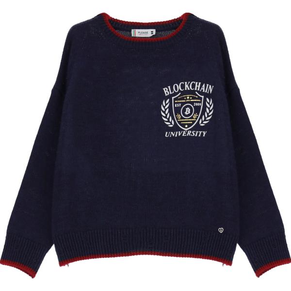 maglieria Please blu