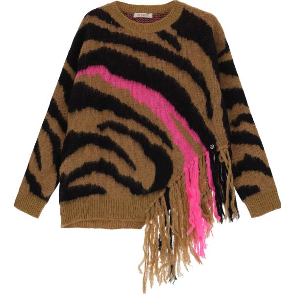 maglieria Please multicolore animalier