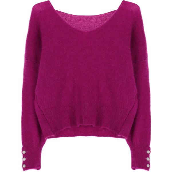 pullovers Please rosso tinta unita