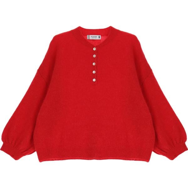 maglieria Please rosso