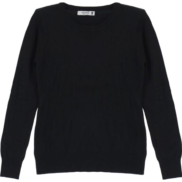 pullovers Please nero tinta unita