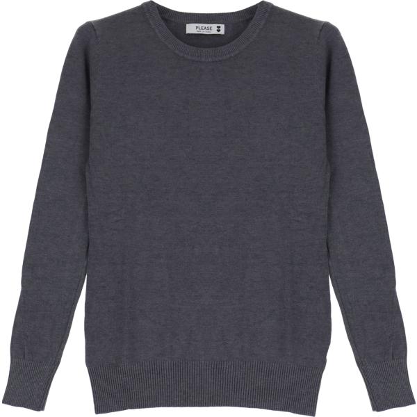 pullovers Please blu tinta unita