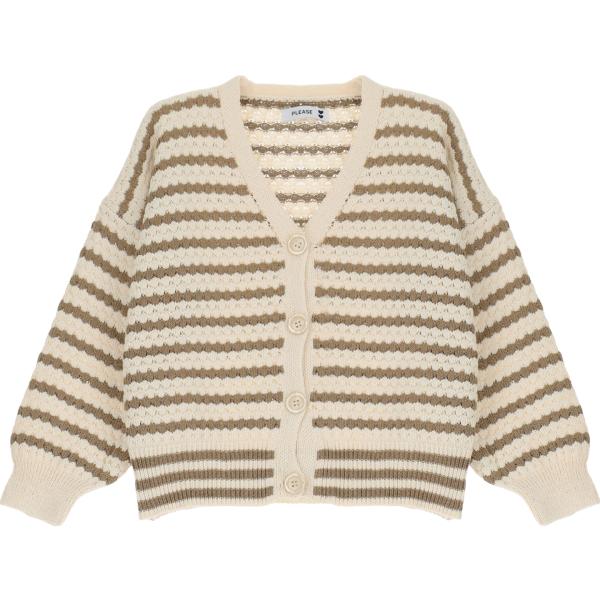 cardigans Please bianco a righe