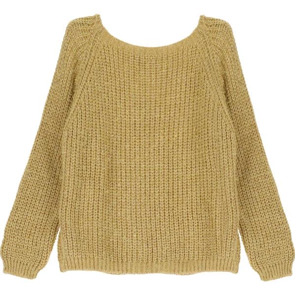 pullovers Please giallo tinta unita