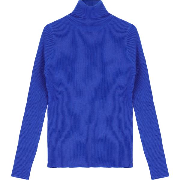 maglieria Please blu tinta unita