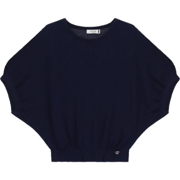 Top da donna in blu scuro corto Please