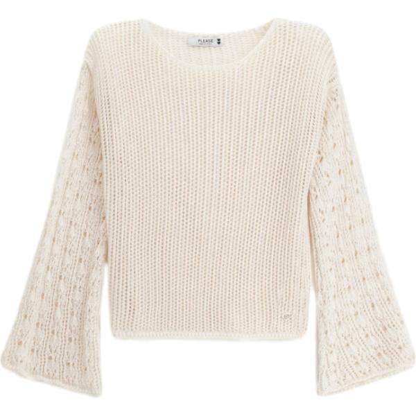 maglieria Please bianco