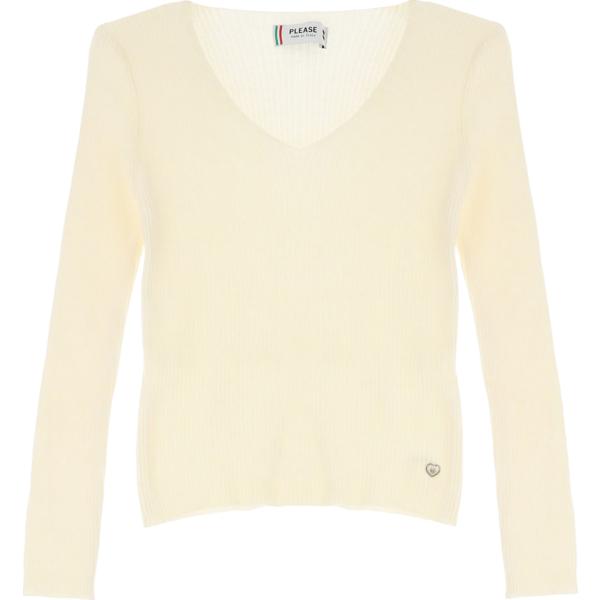 maglieria Please bianco