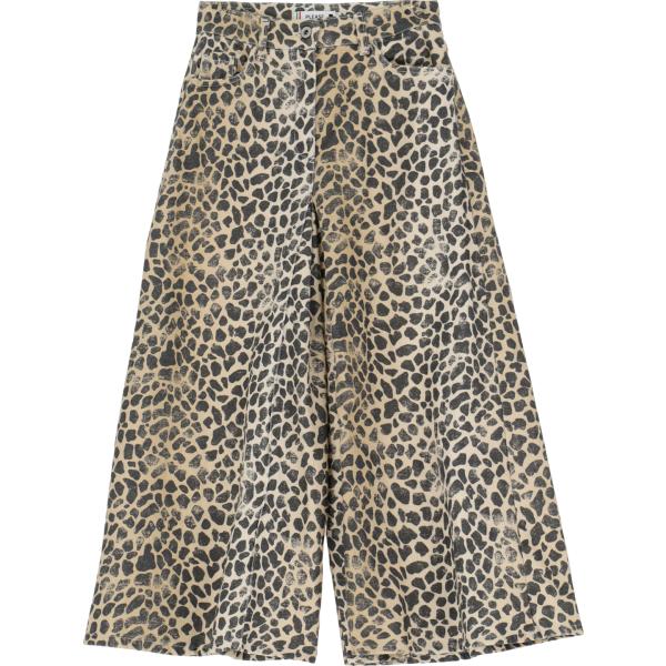 pantaloni culotte Please grigio animalier