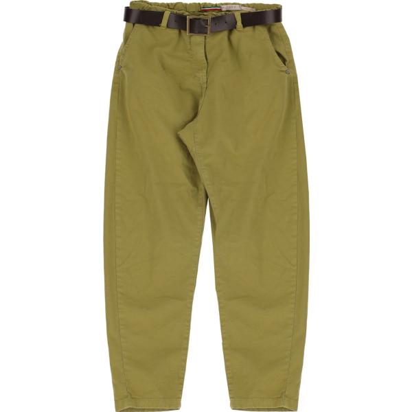 pantaloni capri Please marrone tinta unita