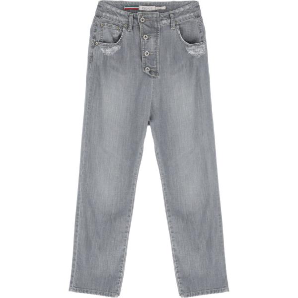 jeans boyfriend Please grigio