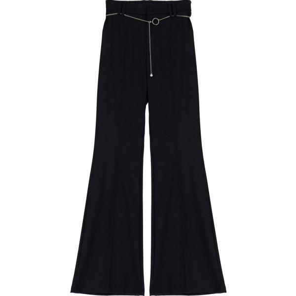 pantaloni Please nero tinta unita