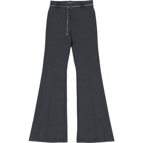 pantaloni Please grigio tinta unita