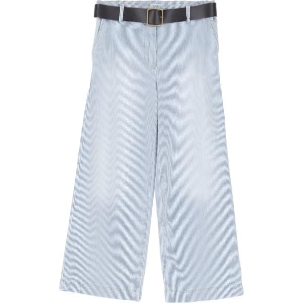 pantaloni Please bianco a righe