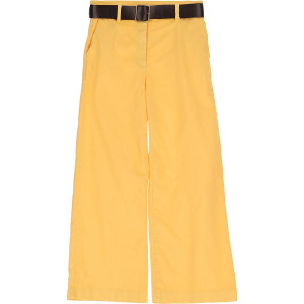 pantaloni a palazzo Please giallo tinta unita