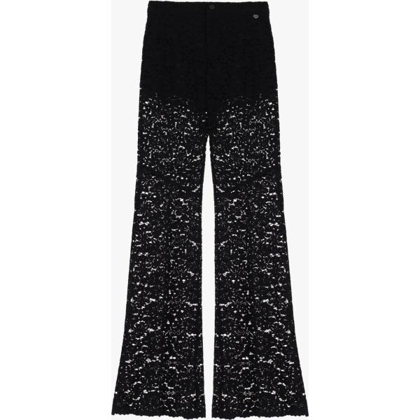 pantaloni Please nero tinta unita