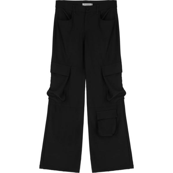 pantaloni Please nero tinta unita