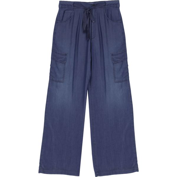 pantaloni a palazzo Please blu tinta unita