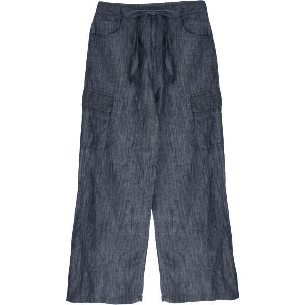 pantaloni a palazzo Please blu tinta unita