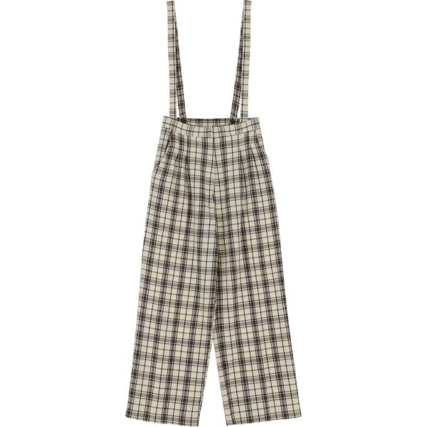 pantaloni a palazzo Please bianco a quadri