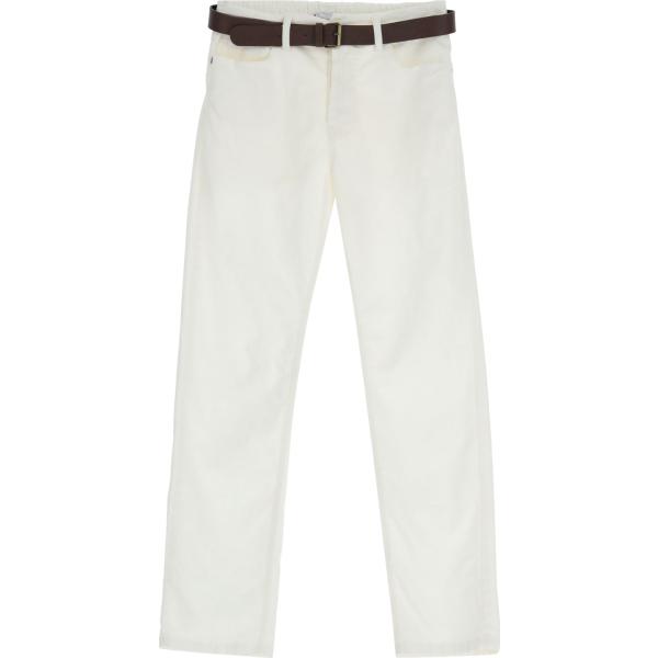 pantaloni Please bianco tinta unita