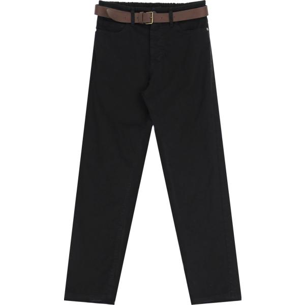 pantaloni Please nero tinta unita