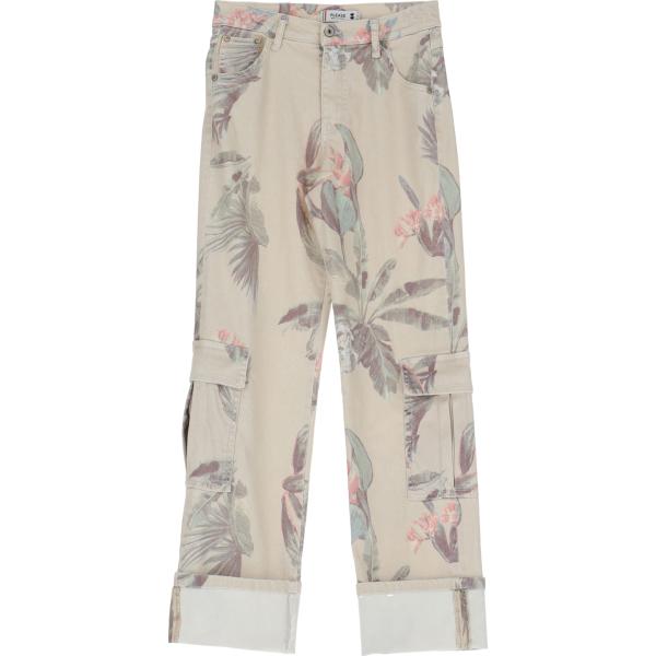 pantaloni cargo Please grigio a fiori