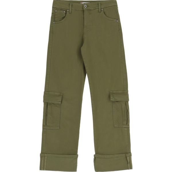 pantaloni cargo Please verde tinta unita