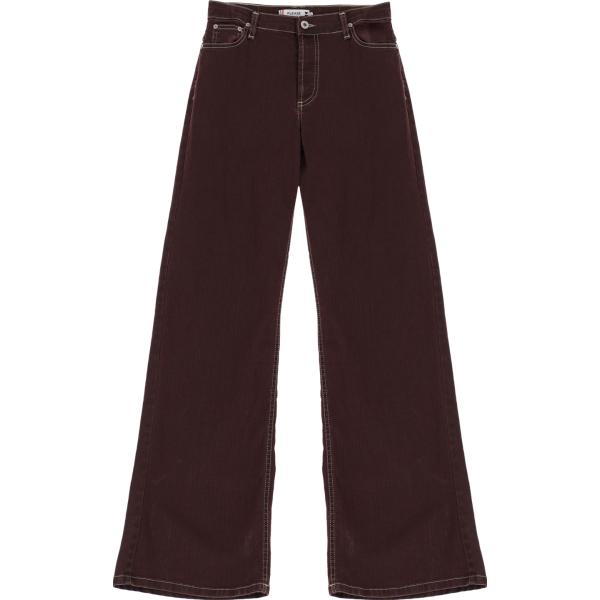 jeans a zampa Please marrone