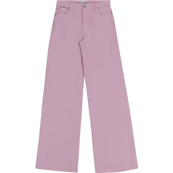 pantaloni Please rosa tinta unita
