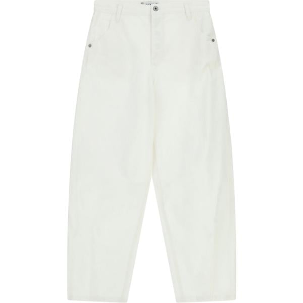 Pantaloni da donna in bianco avorio a vita alta Please