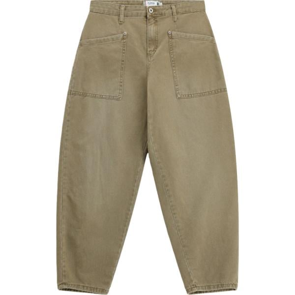 Pantalone chino da donna in marrone scuro a vita alta Please