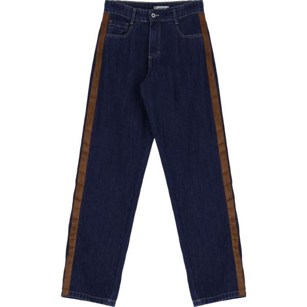 jeans dritti Please blu a righe