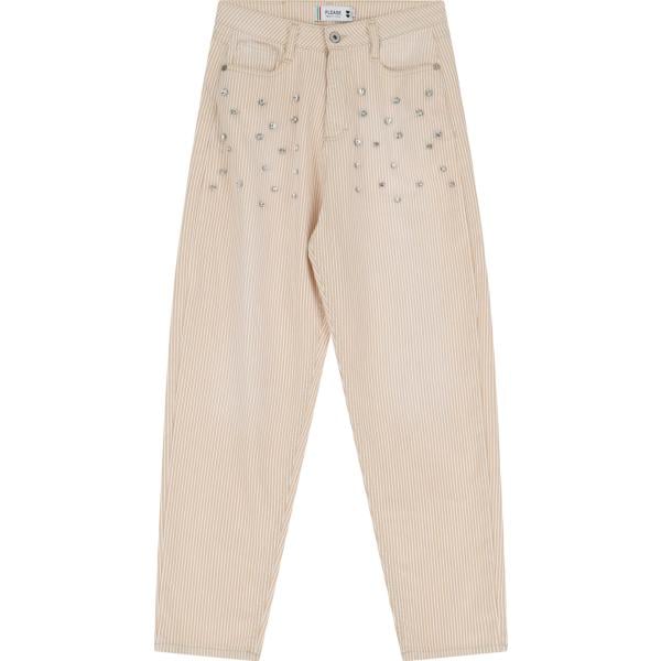 pantaloni Please marrone a righe